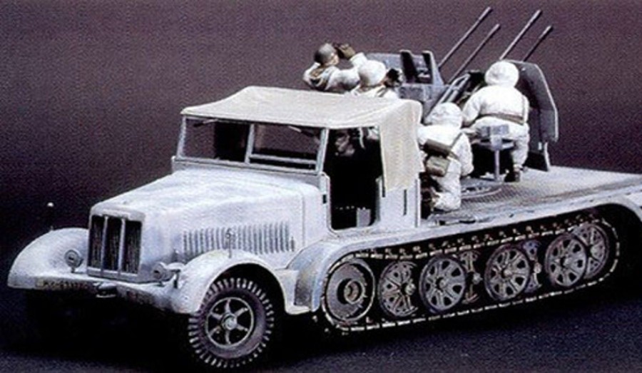 Military | Model & Die-Cast Tamiya Tamiya - 1/35 German 8-Ton Halftrack Aa Gun Sd.Kfz7/1 Wwii Plastic Model Kit [35050]