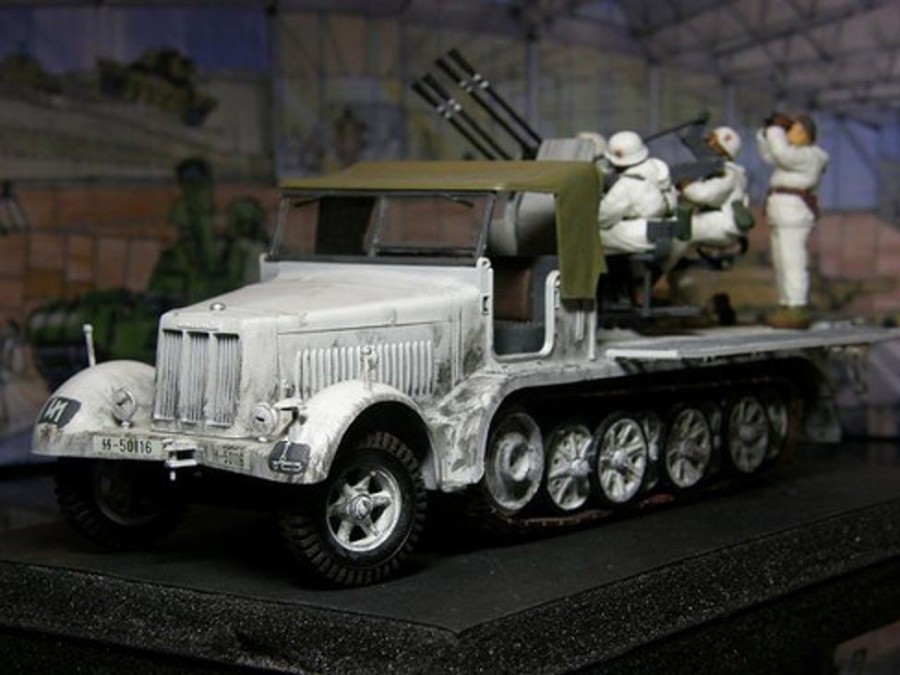 Military | Model & Die-Cast Tamiya Tamiya - 1/35 German 8-Ton Halftrack Aa Gun Sd.Kfz7/1 Wwii Plastic Model Kit [35050]