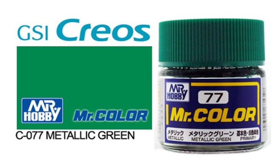 Mr. Hobby Paint | Accessories Mr Hobby Gunze - C077 Mr Color Metallic Green