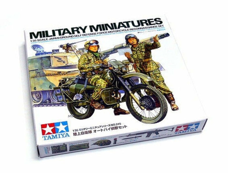 Miniature Figure | Model & Die-Cast Tamiya Tamiya - 1/35 Jsgdf Motorcyle Recon Set [35245]