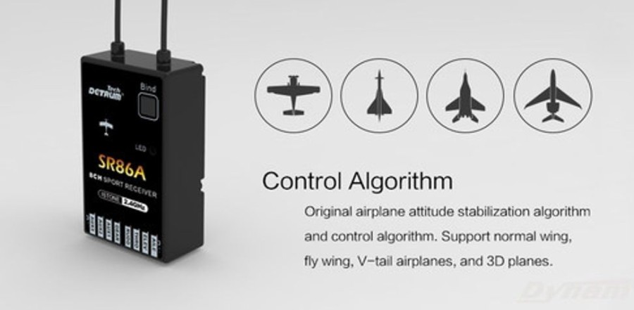 Detrum | Electronics Detrum Dynam Detrum Sr86A 8Ch 2.4G Receiver W/Istone Stabilzer (W/Abs)