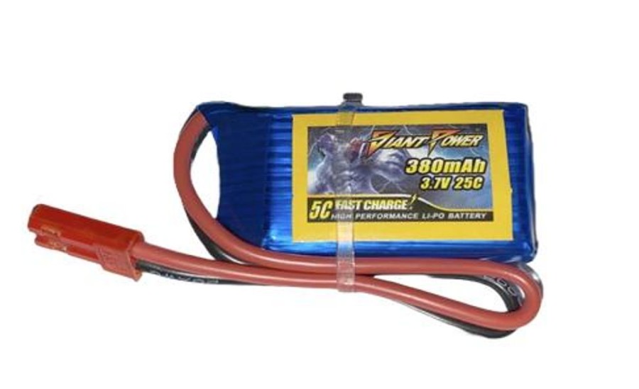 Lithium Polymer Batteries | Batt/Charger Giant Power Giant Power 1S 3.7V 380Mah 25C Li-Po W/ Jst Plug