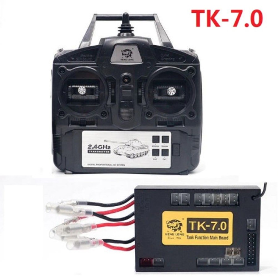 Parts Heng Long Henglong 1/16 2.4G R/C Tank 7.0 Version Radio Controller + Tk-7.0 Version 2.4G Receiver/Main Board