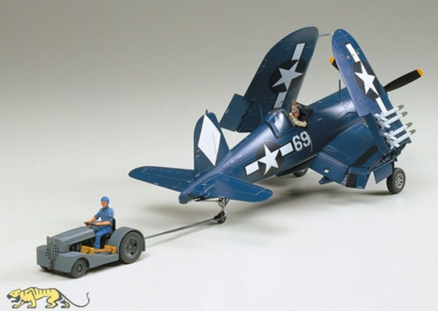 Aircraft | Model & Die-Cast Tamiya Tamiya - 1/48 Corsair F4U-1D W/Moto-Tug [61085]