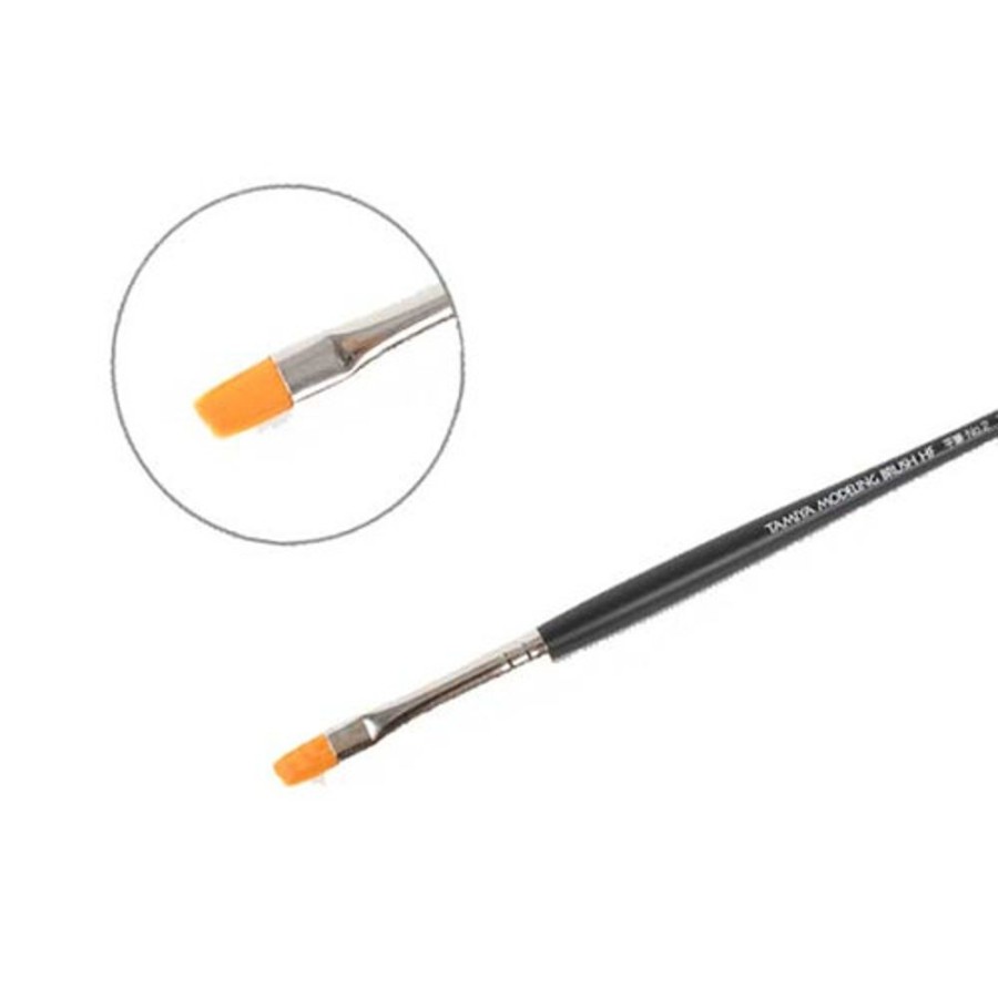 Tamiya Tools | Accessories Tamiya Tamiya Flat Size #2 Synthetic Paint Brush [87047]