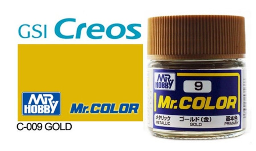 Mr. Hobby Paint | Accessories Mr Hobby Gunze - C009 Mr Color Metallic Gold