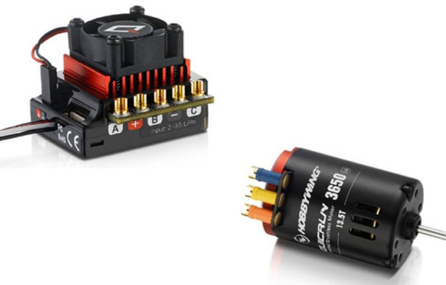 Surface | Electronics HobbyWing Hobbywing Quicrun 10Bl60 Sensored Brushless Esc Combo W/G2 10.5T 3600Kv