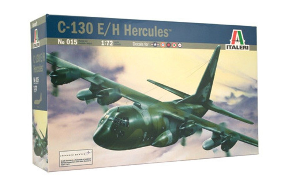 Aircraft | Model & Die-Cast Italeri Italeri - 1/72 C-130E/H Hercules Plastic Model Kit [1-015]