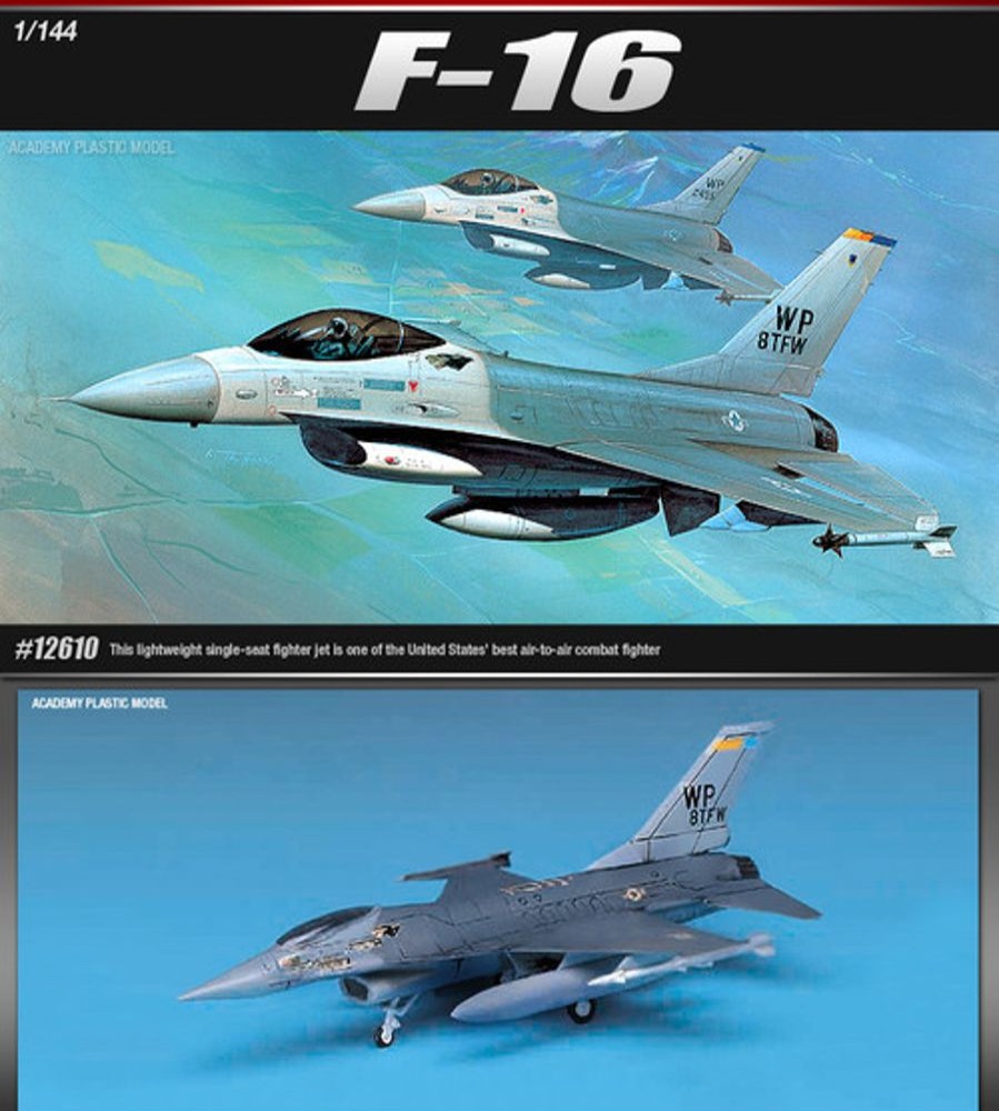 Aircraft | Model & Die-Cast Academy Academy 1/144 F-16 Fighting Falcon Plastic Model Kit [12610]