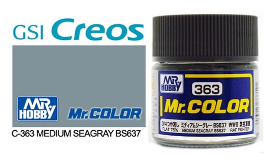 Mr. Hobby Paint | Accessories Mr Hobby Gunze - C363 Mr Color Raf Medium Sea Grey Bbs637