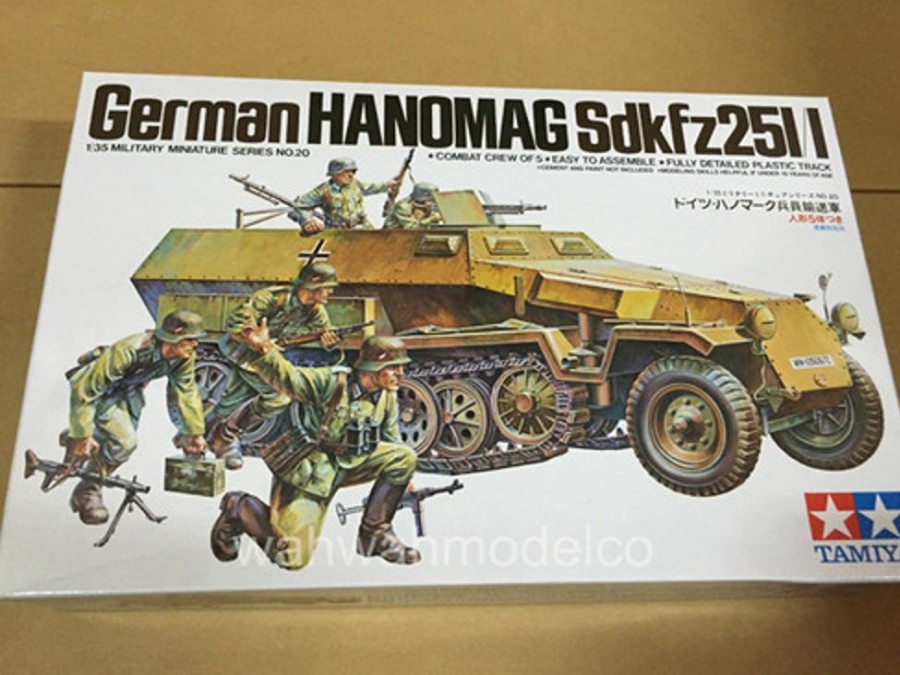 Military | Model & Die-Cast Tamiya Tamiya - 1/35 Hanomag Sd.Kfz. 251/1' Plastic Model Kit [35020]