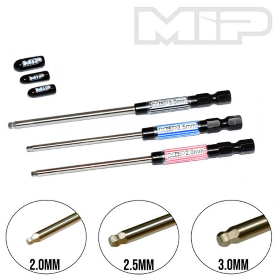 Mip Tools | Accessories MIP Mip Speed Tip Ball Hex Driver Wrench Set, Metric (3), 2.0Mm, 2.5Mm, & 3.0Mm #9516