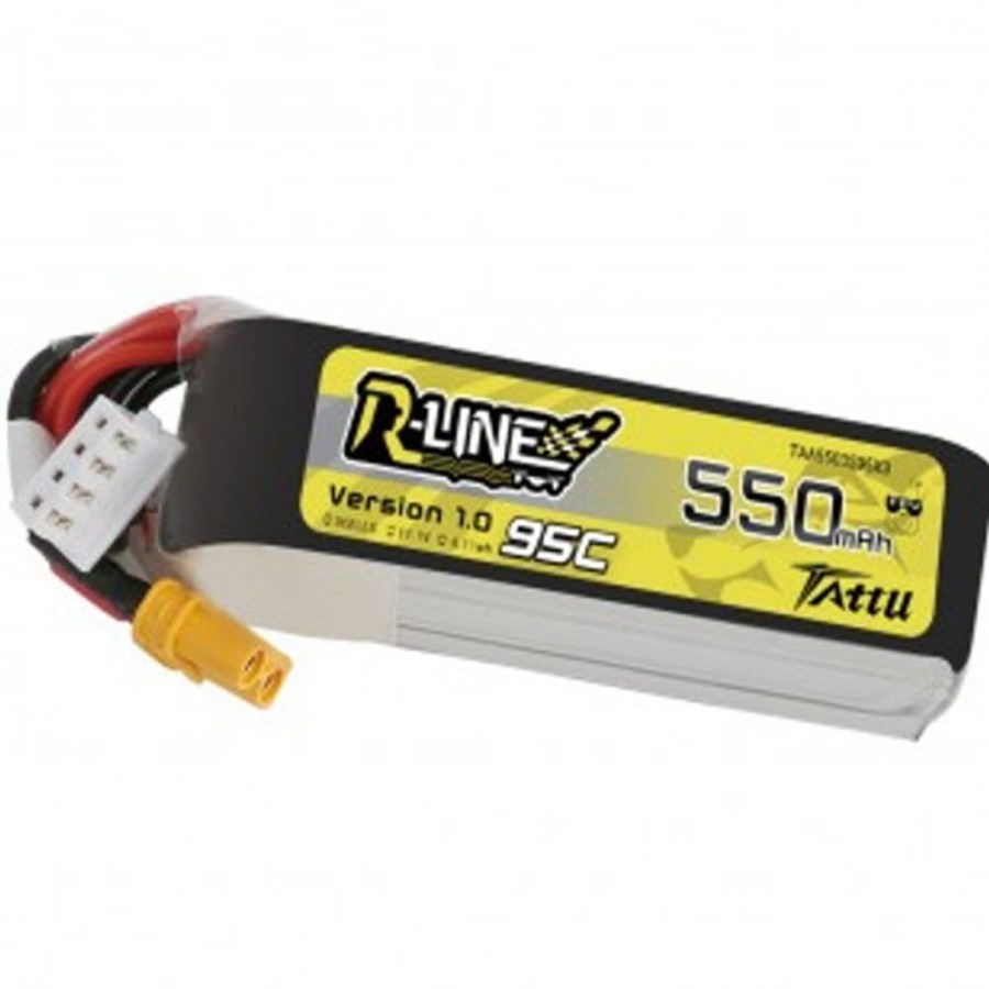 Lithium Polymer Batteries | Batt/Charger Gens Ace Tattu R-Line 550Mah 11.1V 3S1P 95C Lipo Battery With Xt30