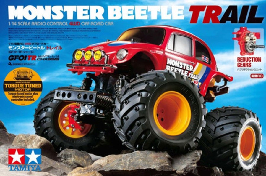 Off-Road | Cars/Tanks Tamiya Tamiya - 1/14 Monster Beetle Trail 4Wd Off Road Car (Gf-01Tr) [58672] W/ Advance Ready To Run Combo