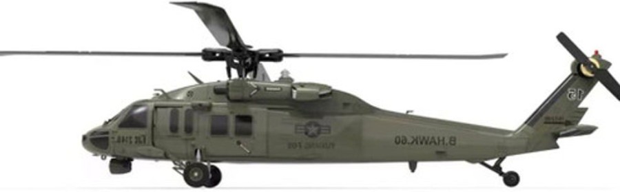 Drones/Helis YXZNRC F09 Uh60-Black Hawk 6Ch Flybarless Scale R/C Helicopter