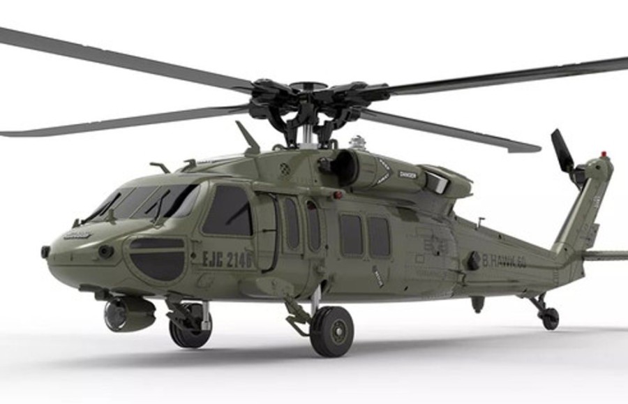 Drones/Helis YXZNRC F09 Uh60-Black Hawk 6Ch Flybarless Scale R/C Helicopter