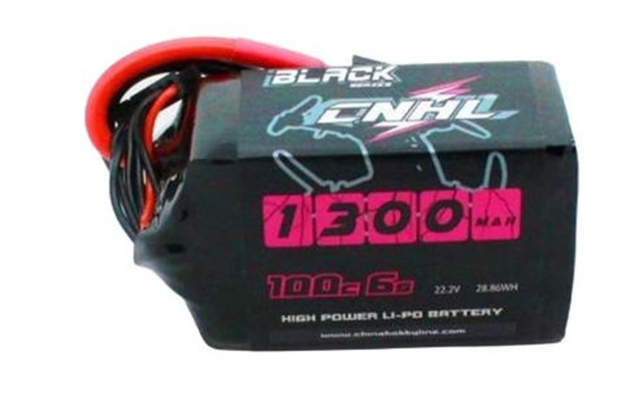 Lithium Polymer Batteries | Batt/Charger CNHL Cnhl Black Series 1300Mah 22.2V 6S 100C Lipo Battery With Xt60 Plug