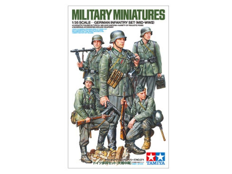 Military | Model & Die-Cast Tamiya Tamiya - 1/35 German Infantry Mid-Wwii [35371]