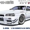 Cars | Model & Die-Cast Aoshima Aoshima 1/24 Vehicles Mine'S R34 Nissan Skyline 5986