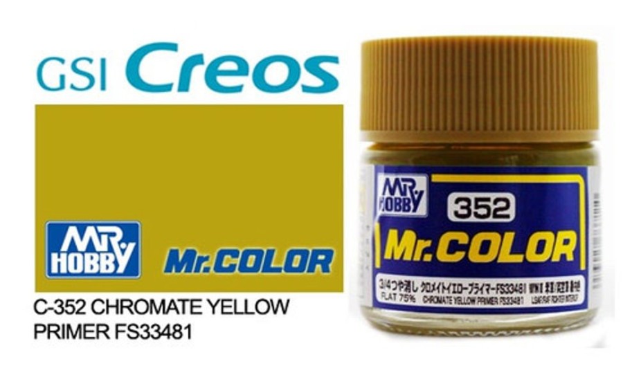 Mr. Hobby Paint | Accessories Mr Hobby Gunze - C352 Mr Color Chromate Yellow Prime