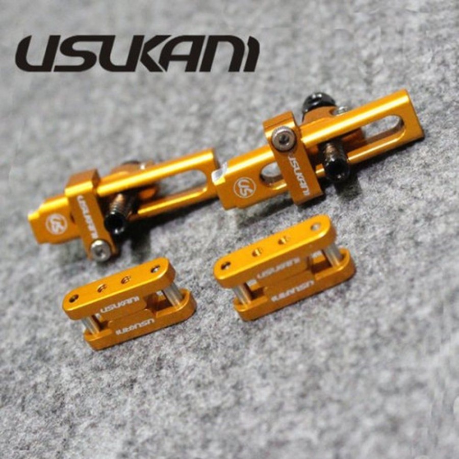 Car Parts By Brand | Parts Usukani Alloy Adj. Bracket For Stealth Body Post (Gold) - Usukani