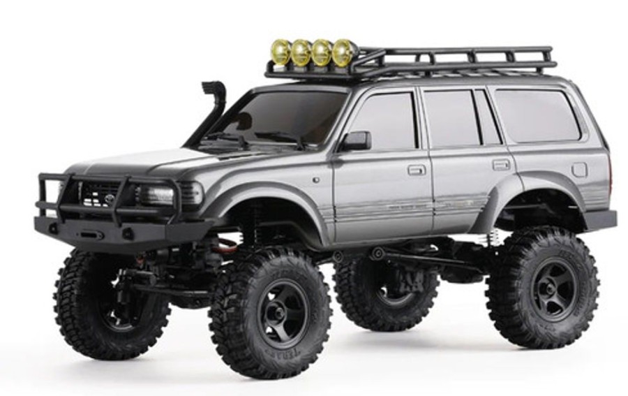 Cars/Tanks FMS Fms 1:18 Toyota Land Cruiser Fcx18 Lc80 Rc Crawler Rtr ( Gray)