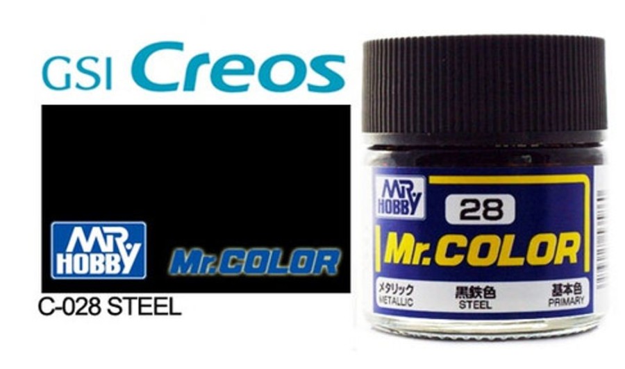 Mr. Hobby Paint | Accessories Mr Hobby Gunze - C028 Mr Color Metallic Steel