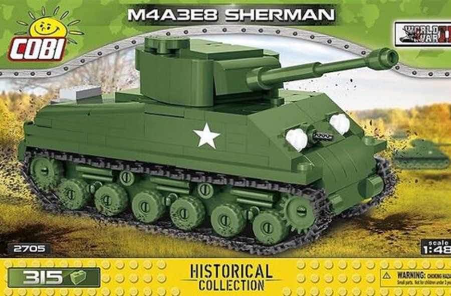 Model & Die-Cast Cobi M4A3E8 Sherman Easy Eight 316 Pcs