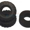 Rim & Tyre | Parts GPM 1.9'' Rubber Radial Tire With Foam Insert 45Deg (1.9''X4.3''X1.8'') - 1Pr