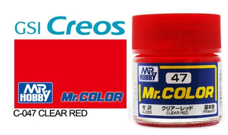 Mr. Hobby Paint | Accessories Mr Hobby Gunze - C047 Mr Color Gloss Clear Red