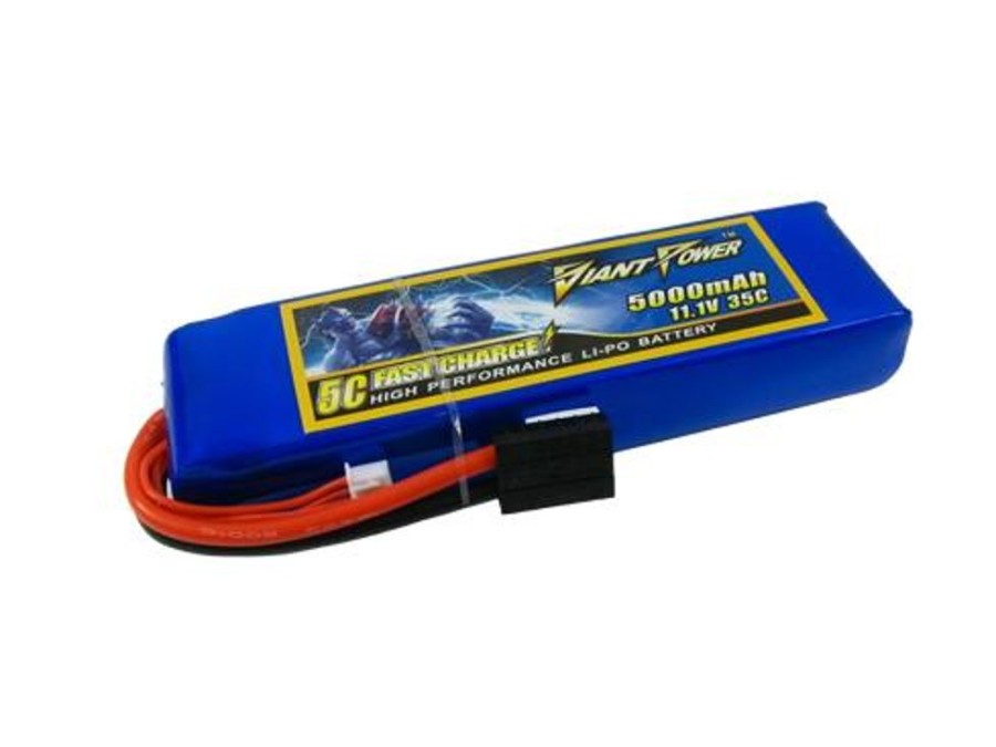 Lithium Polymer Batteries | Batt/Charger Giant Power Giant Power 3S 11.1V 5000Mah 35C Li-Po W/ Traxxas Plug