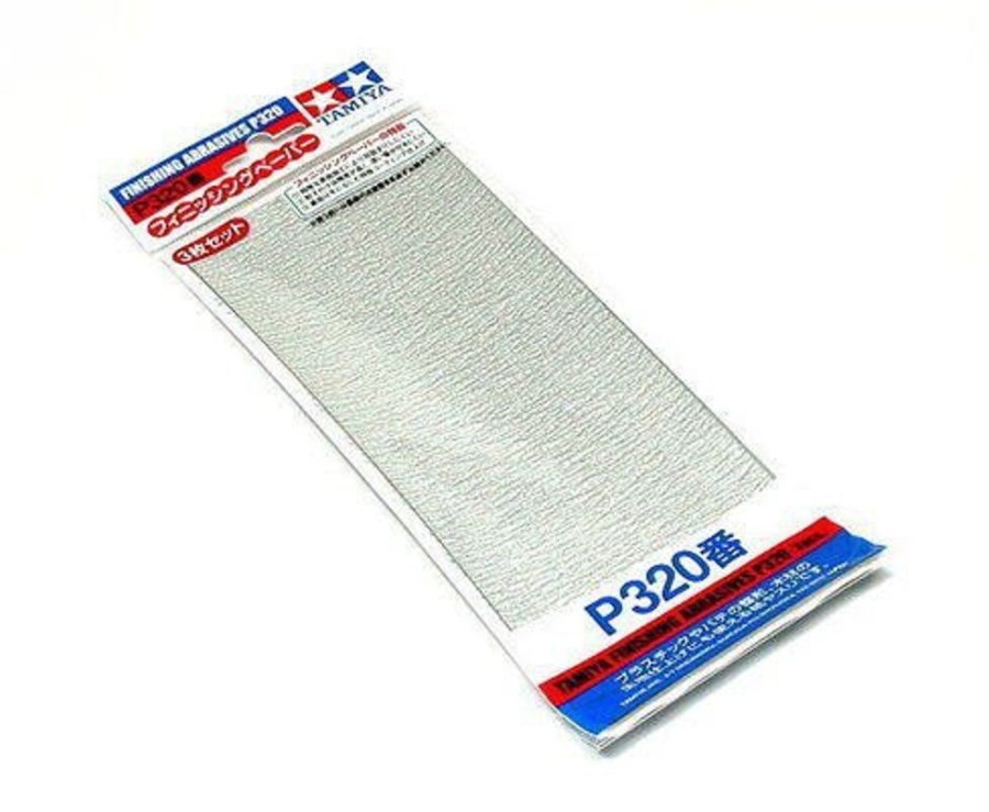 Tamiya Tools | Accessories Tamiya Tamiya - Finishing Abrasives P320 (3Pcs) [87094]