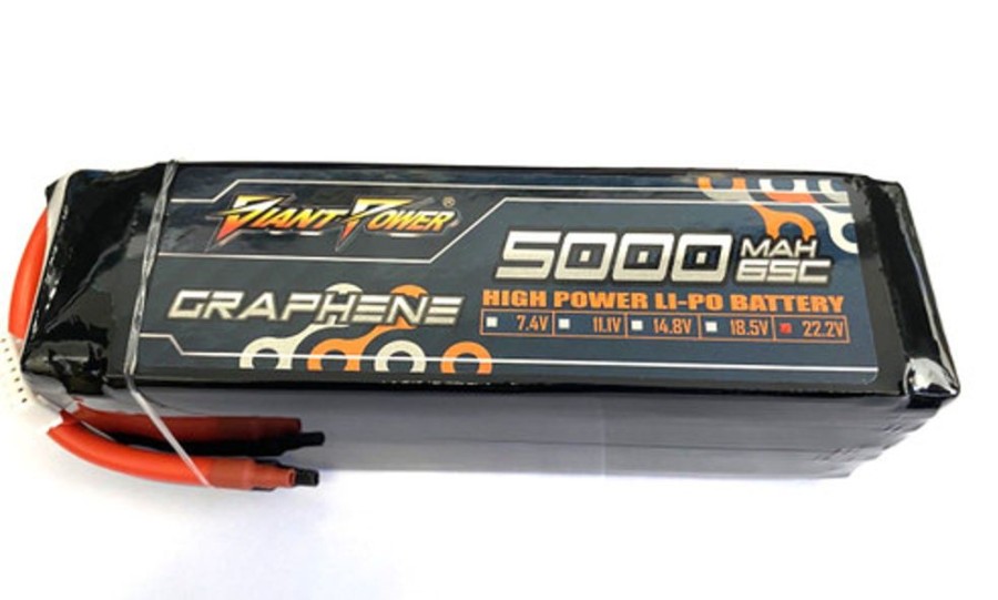 Lithium Polymer Batteries | Batt/Charger Giant Power Giant Power 6S 22.2V 5000Mah 65C Li-Po W/ Xt90