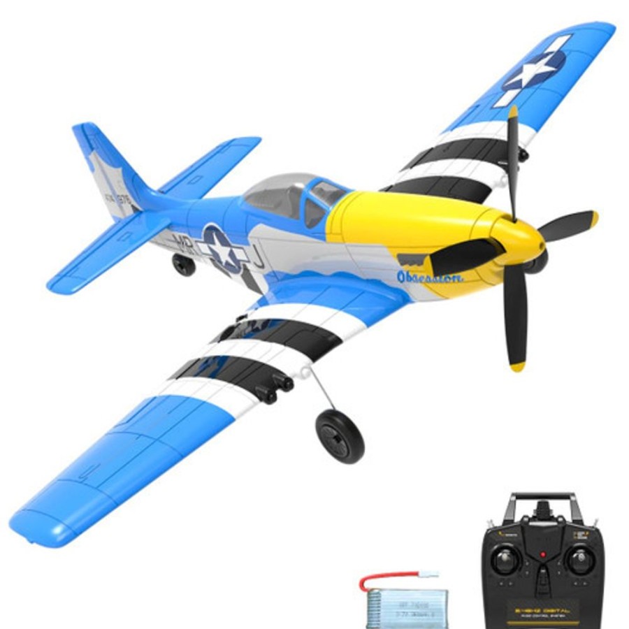 Planes Volantex Volantexrc 4-Ch P51 Mustang Wwii Airplanes With Xpilot Stabilization System(761-5V2 Blue)