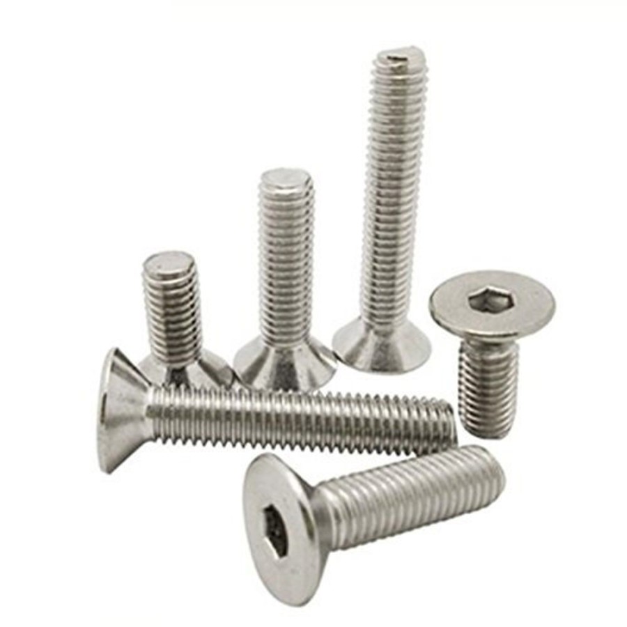 Accessories Hobby Station M3 Flat Head Countersunk Screws In Silver (Pack Of 10)