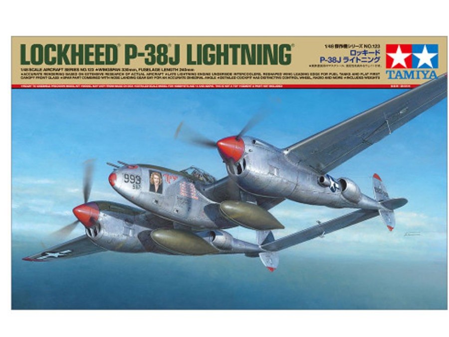 Aircraft | Model & Die-Cast Tamiya Tamiya- 1/48 Aircraft Lockheed P-38J Lightning [61123]