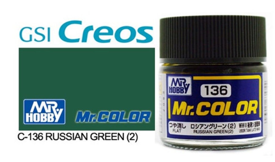 Mr. Hobby Paint | Accessories Mr Hobby Gunze - C136 Mr Color Russian Green 2