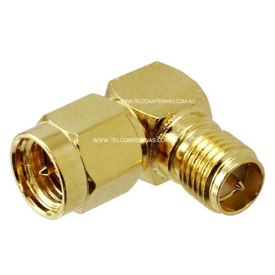 Plugs & Adapter | Accessories Hobby Station Rp-Sma Female To Sma Male Right Angle Adaptor