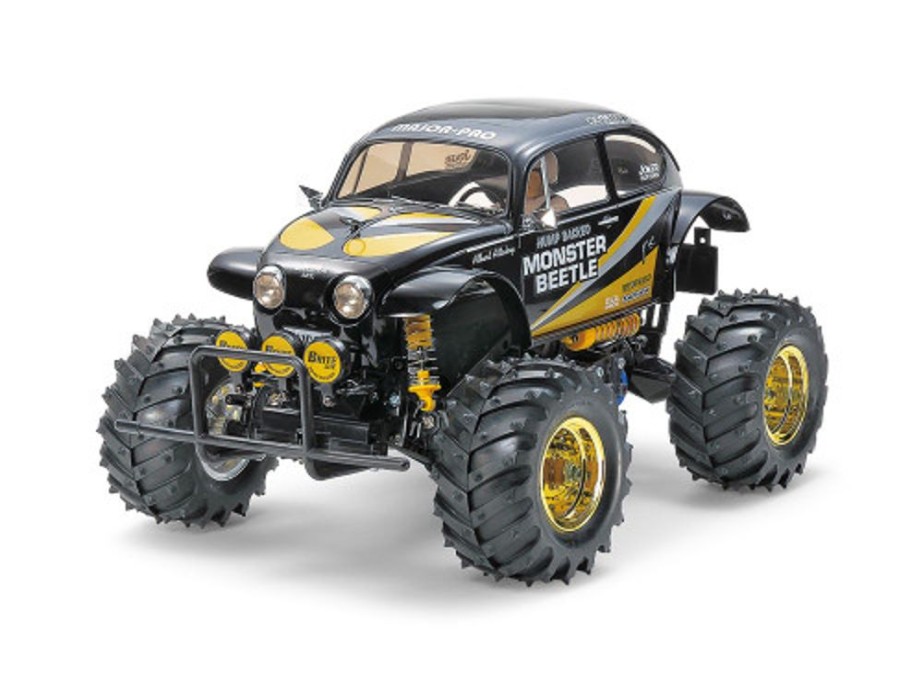 Off-Road | Cars/Tanks Tamiya Tamiya - Monster Beetle (2015) Black Edition (Black Body, Black Chassis) [47419] Rc Kit W/ Intermediate Ready To Run Combo