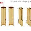 Plugs & Adapter | Accessories Amass Amass 4Mm Banana Gold Plated Connectors (Male + Female) 3 Pairs