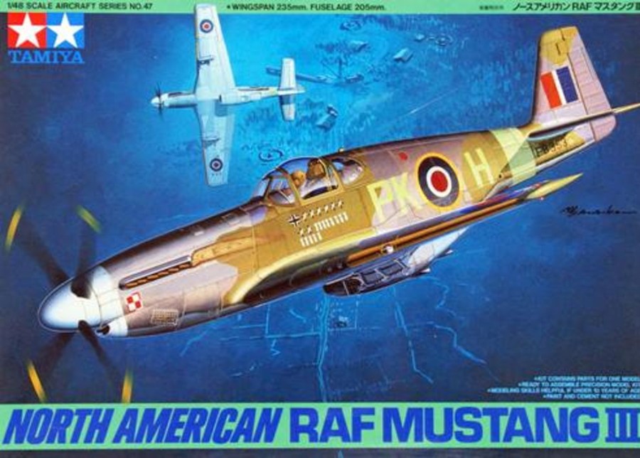 Aircraft | Model & Die-Cast Tamiya Tamiya - 1/48 North American Raf Mustang Iii Plastic Model Kit [61047]