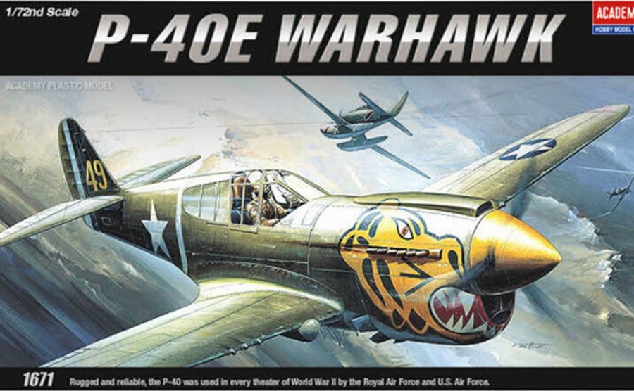 Aircraft | Model & Die-Cast Academy Academy 1/72 P-40E Warhawk Plastic Model Kit [12468]