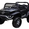 Ride On Softsunshine Latest Mercedes Licensed 4 Wheel Drive 12V Unimog Ride On Toy (Black)