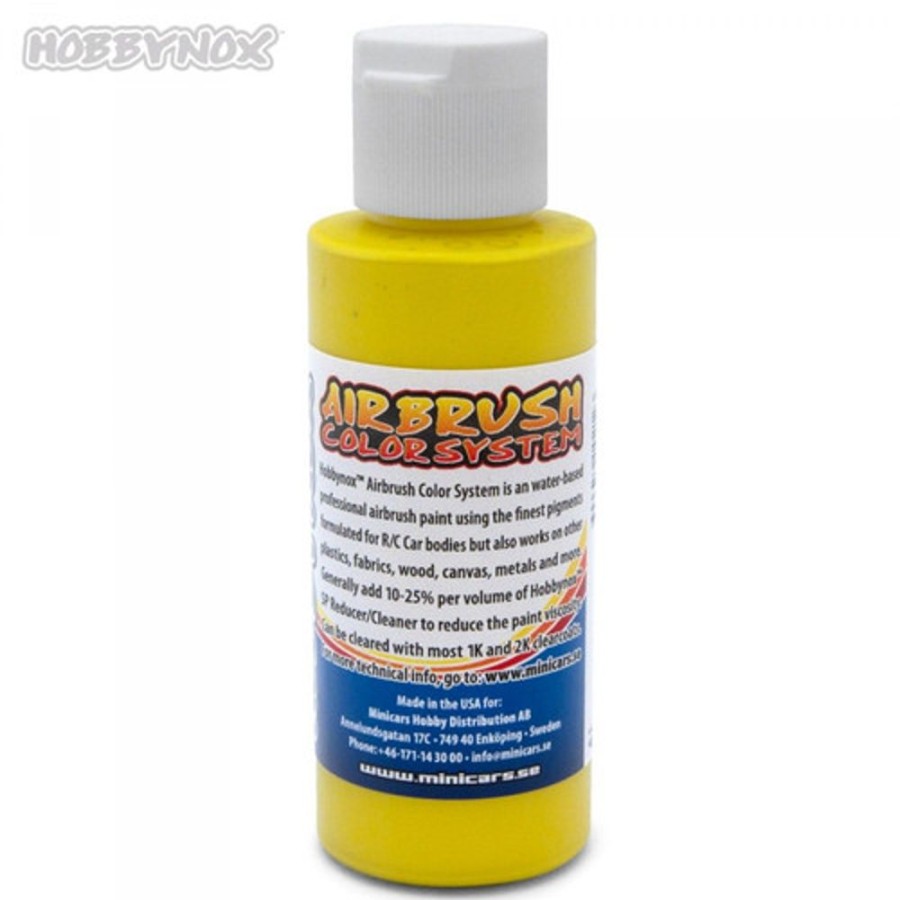 Hobbynox Paint | Accessories Hobbynox Hobbynox - Airbrush Color Solid Yellow 60Ml