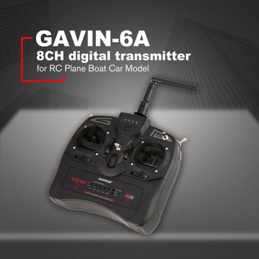 Detrum | Electronics Dynam Detrum Gavin-6A 6 Channel Digital Transmitter With Stability System Receiver - Dy-Dtm-T005