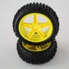 Rim & Tyre | Parts HSP 06010 Front Wheels Complete 2 Pcs 1/10