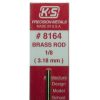 Brass | Accessories K&S K&S Brass Rod 1/8" X 12" #8164