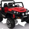 Ride On Softsunshine New 24V Polaris Style 2 Wheel Drive Ride On Two Seats W/ Rubber Tyres (Red)