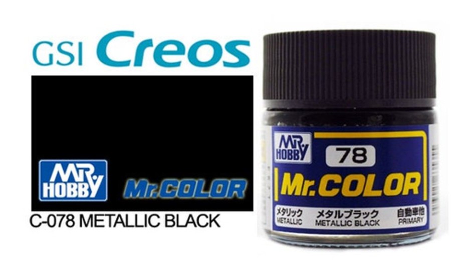 Mr. Hobby Paint | Accessories Mr Hobby Gunze - C078 Mr Color Metallic Black