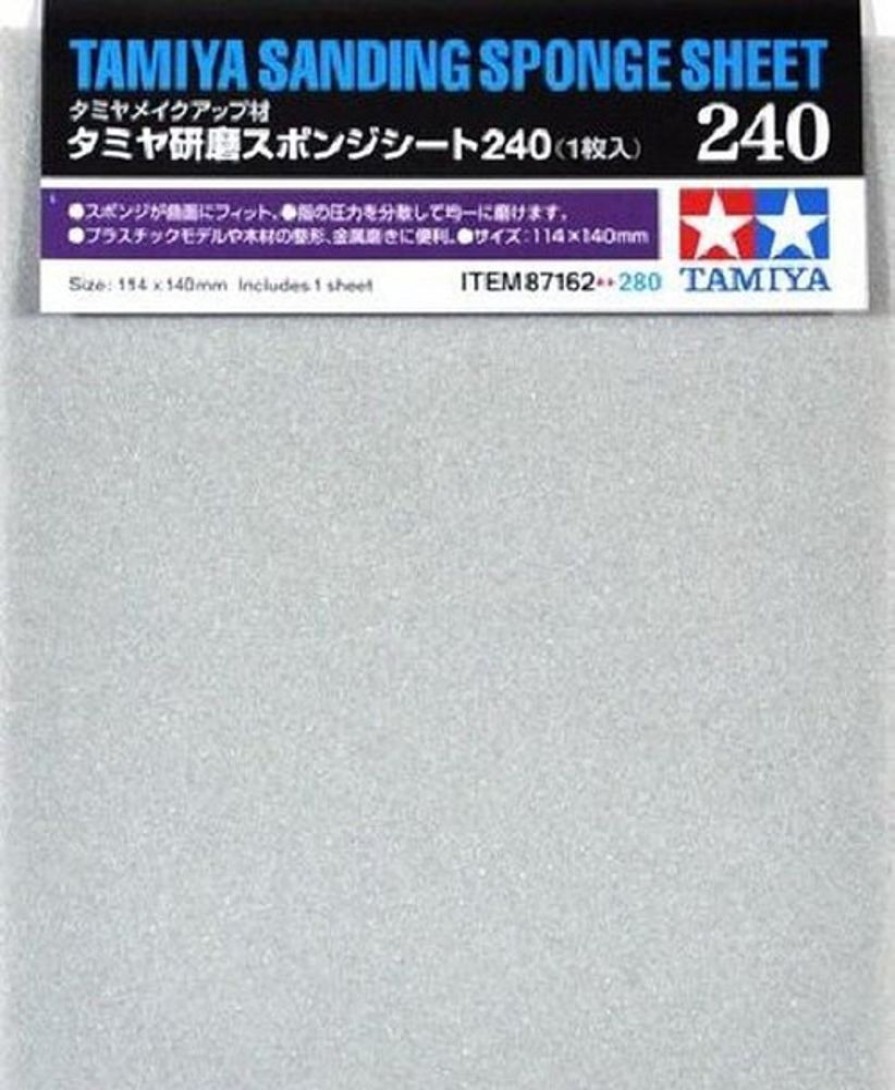 Tamiya Tools | Accessories Tamiya Tamiya 240 Grit Sanding Sponge Sheet [87162]